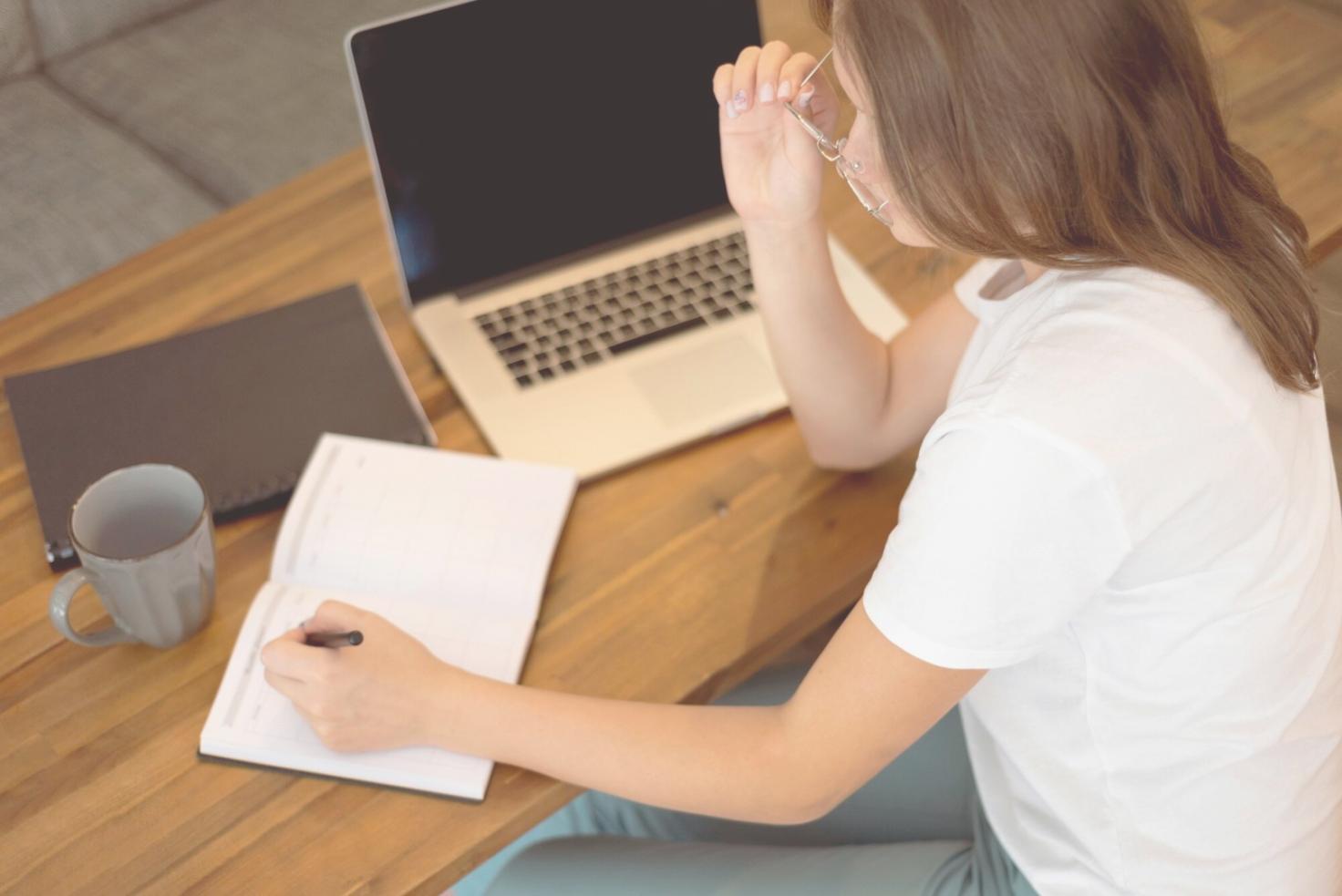 Investment community members collaborating on portfolio analysis